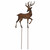 Woodland Crest Rustic Iron Stag Garden Stake