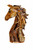 Horse Head 39'' Teak Statue
