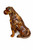 Sitting Dog Teak Statue