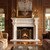 Classic White Marble Fireplace Mantel with Fluted Columns White Marble L68"*H54"*11"    OPEN:L42"*H31.5"