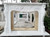 French Rococo Floral White Marble Fireplace Mantel White Marble L74.8"*H52.3"*13.8"    OPEN:L48"*H35"