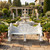 Regal Lion White Marble Garden Bench White Marble L87"*H50.4"*W25.6"