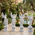 Classical Four Seasons Winged Angel White Marble Statues on Pedestals  Set of 4 White Marble H60"        Stand:H15.7"