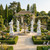 Classical Four Seasons Garden Maiden Statues  Set of 4 White Marble H72.8 Base21.7