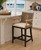 Sarikah Antique Finish Counter Stool