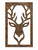 X Large Rustic Metal Stag Modern Wall Art