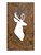 X Large Dramatic Stag Profile Wall Art