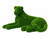 Emerald Safari Reclining Panther Topiary Sculpture