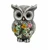 Whimsy Bloom Solar Owl Statue