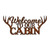 Welcome to Our Cabin Rustic Antler Sign