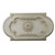 Champagne Rectangular Chandelier Ceiling Medallion 94 inches