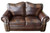 Botswana Croc and Micro Leather Loveseat