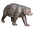 Bronze American Black Papa Bear Standing  65 Inches Long