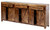 Mango Wood Solid Parquet Large Sideboard 97 Inches Close Up Image