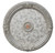 Champagne Round Chandelier Ceiling Medallion 36in Room Scene