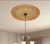Golden Round Chandelier Ceiling Medallion 36in