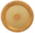 Golden Round Chandelier Ceiling Medallion 36in Room Scene