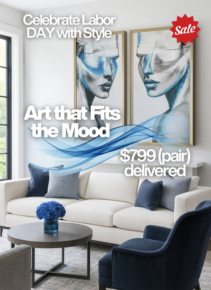 Art that Fits the Mood $799 (pair) delivered