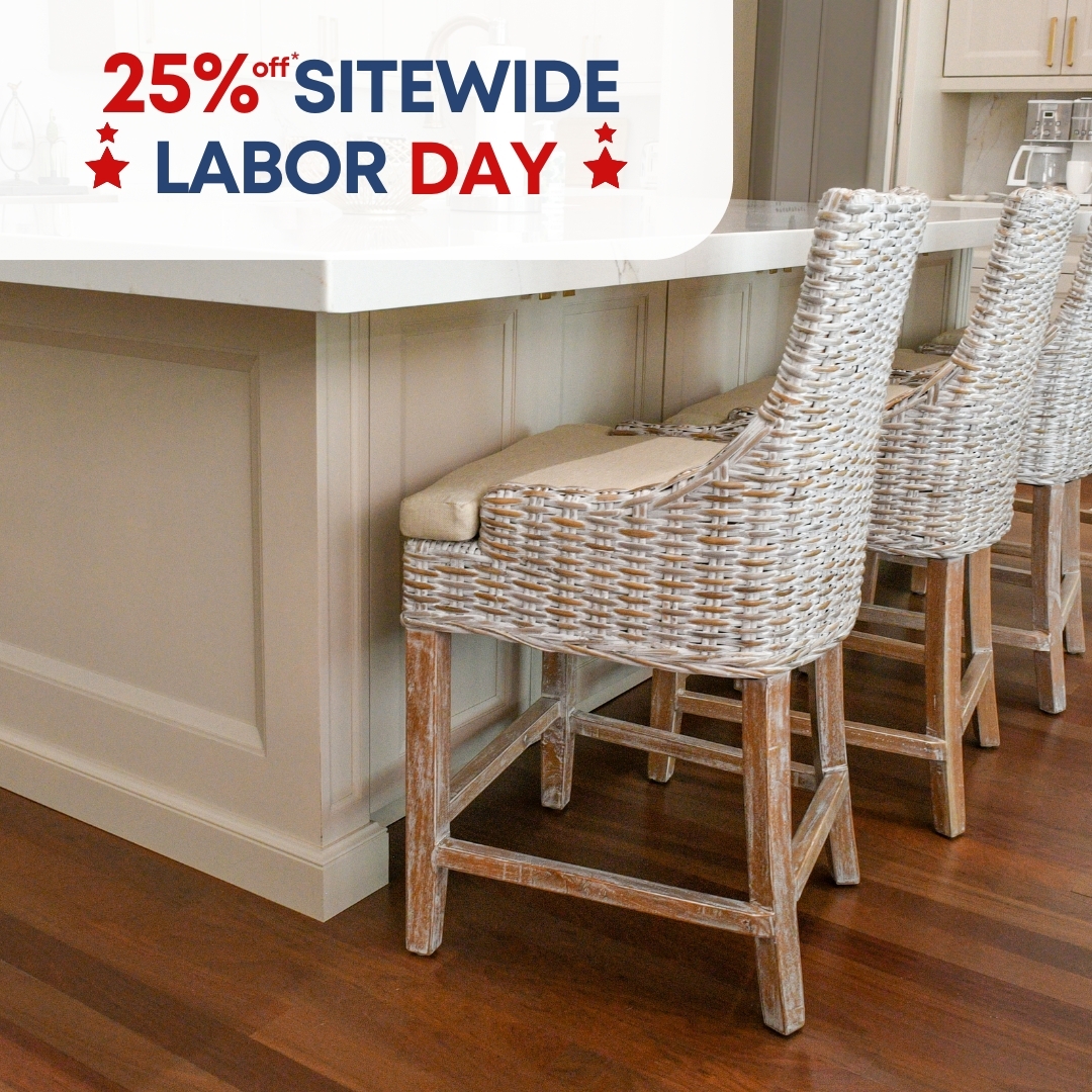 Alfresco Counter Stool Kuba Weave Savannah Wash
