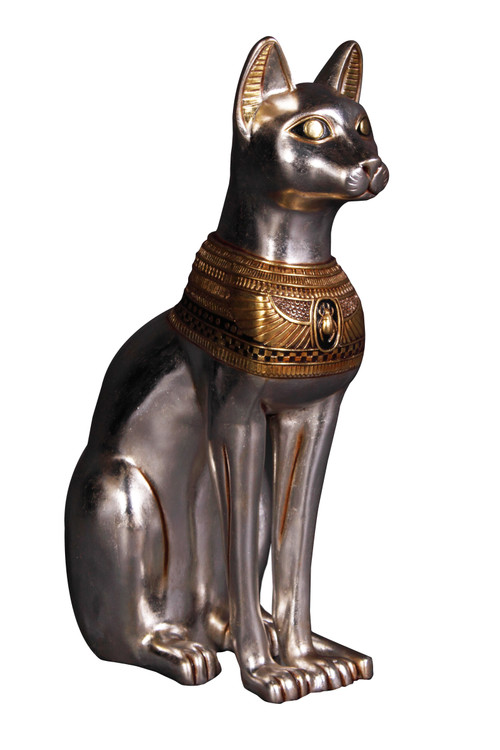 Egyptian Cat Goddess Statue Room Scene