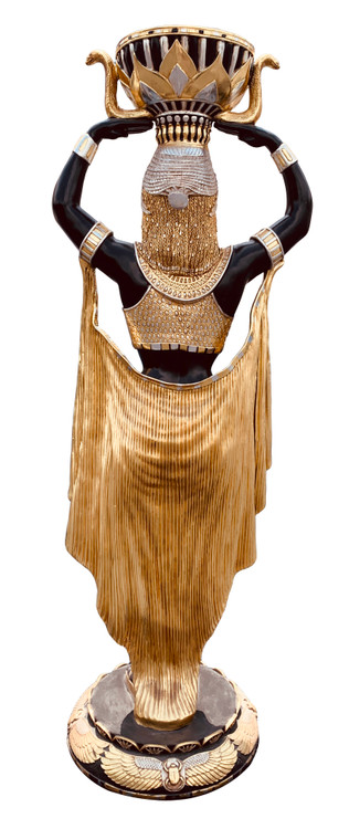Egyptian Female Plant Holder Close Up Image
