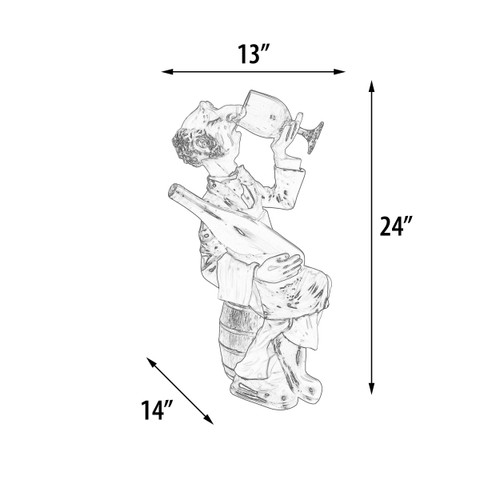Sitting Connoisseur on Barrel Close Up Image