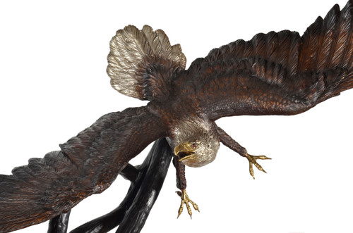 Spectacular Eagle on Tree 83 Inch Wide Room Scene