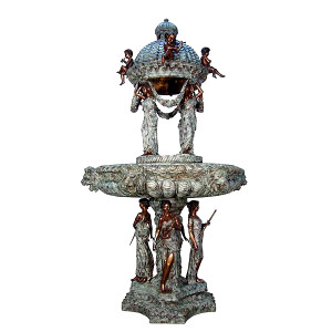 Monumental Four Season Lady Fountain 132 Inches Tall