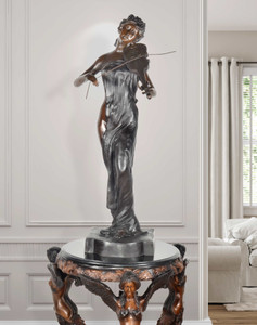 Lady Playing Violin 49 Inch Tall
