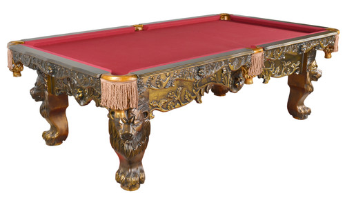 Monarch Oak Pool Table  Professional Size (KIT) Room Scene
