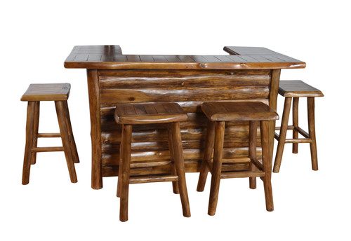 Adirondack Teak Bar Set of 5 (KIT) Room Scene