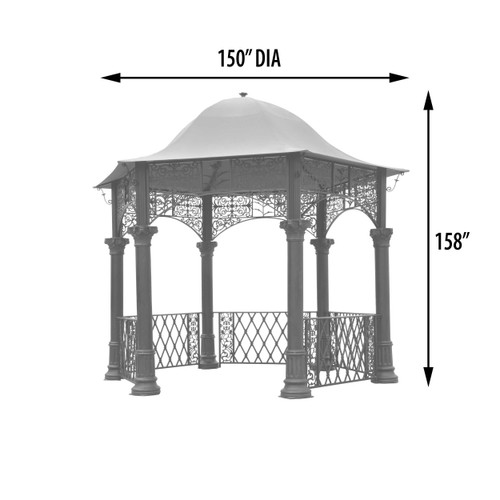 Bridgeton Moore Estate Gazebo (KIT) Room Scene
