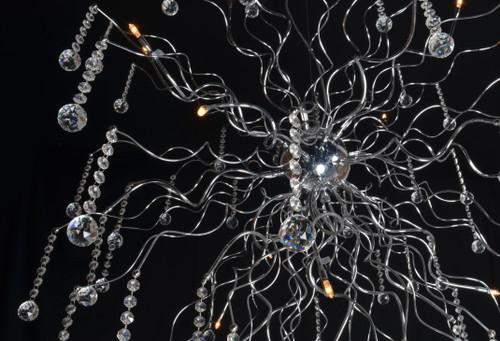 Crystal Aura Chandelier Close Up Image