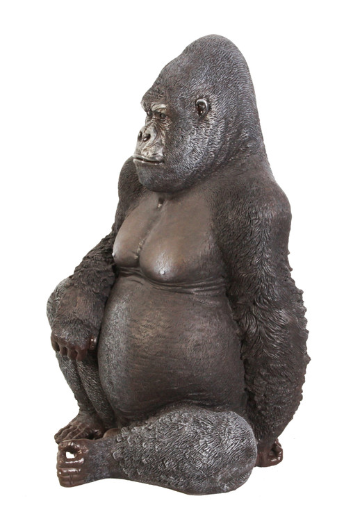 Lifesize Silver Back Gorilla Close Up Image