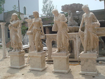 Travertine 4 Seasons with Bases