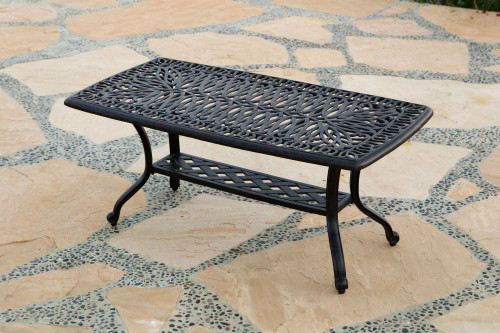 Grand Bonaire Weave Outdoor Coffee Table Room Scene