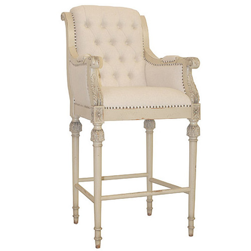 Continental Linen Bar Stool   PM