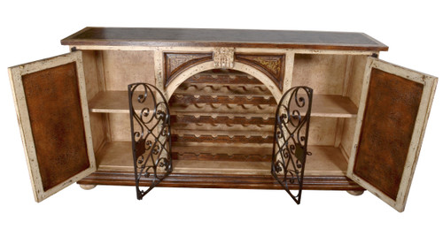 Casa Grande Iron Wine Sideboard Close Up Image