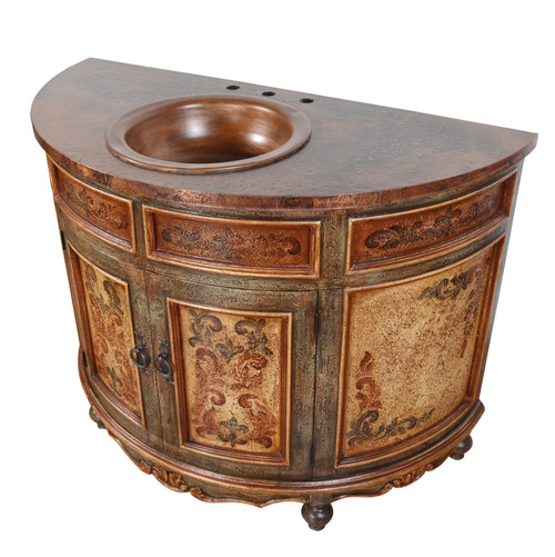 Peruvian Copper Top Vanity