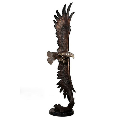 Eagle Flying on Marble Base