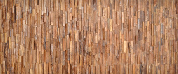 Mountain Studios Reclaimed Teak Parquet Panel 98.5 Inch