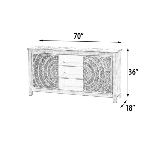 Carved Lace Sliding Door Plasma Room Scene