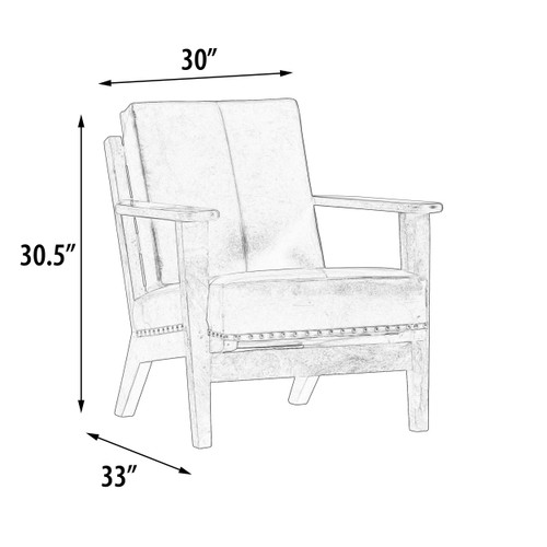 Mountain Tannery Leather Adirondack Chair 30 Inch Room Scene