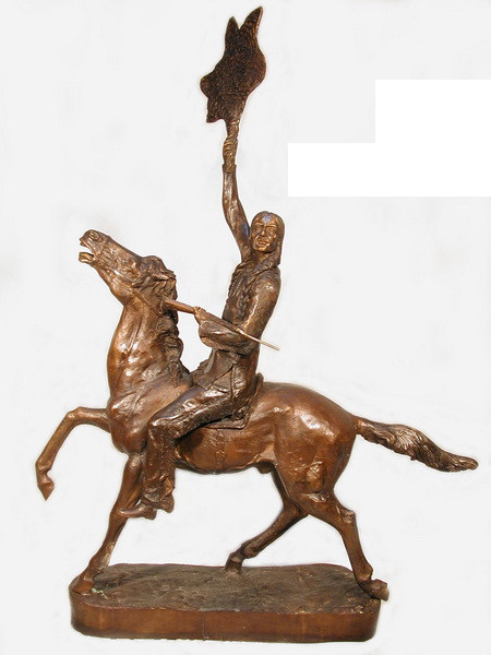 Buffalo Signal on Marble Base