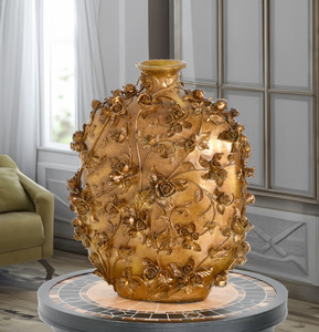 Golden Garden Jar Vase Room Scene