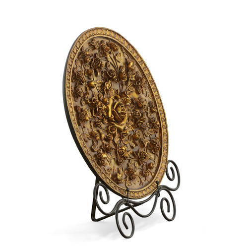 Golden Garden Charger with Stand Room Scene