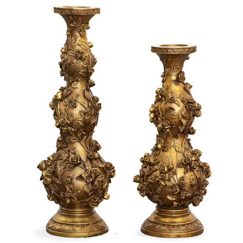 Golden Gardens 2 Piece Candleholder Set Room Scene