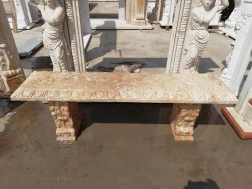 Hole Stone Marble Bench