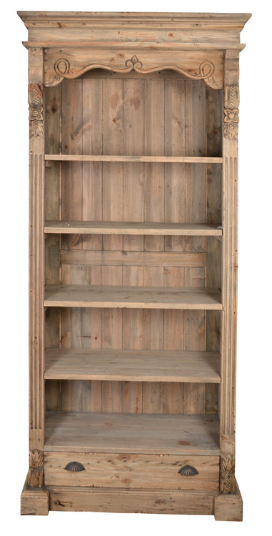 Farmhouse Bookshelf Room Scene