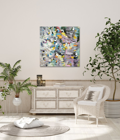 Multi Abstract Giclee Close Up Image